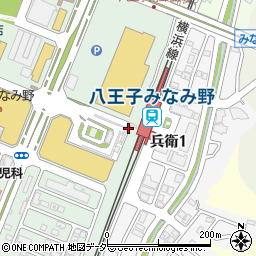 八王子みなみ野駅周辺の地図