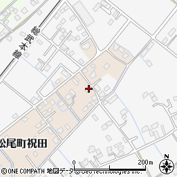 千葉県山武市松尾町祝田28-1周辺の地図