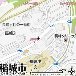 東京都稲城市長峰周辺の地図