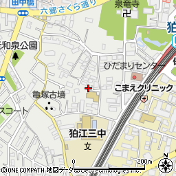 東京都狛江市元和泉1丁目周辺の地図