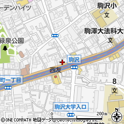 駒沢歯科医院周辺の地図