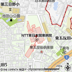 ミニストップＮＴＴ関東病院店周辺の地図