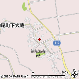 千葉県山武市松尾町下大蔵周辺の地図