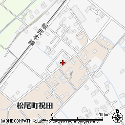 千葉県山武市松尾町祝田39周辺の地図