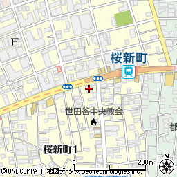 三井住友銀行桜新町支店 ＡＴＭ周辺の地図