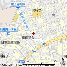 シャンクレール桜新町周辺の地図