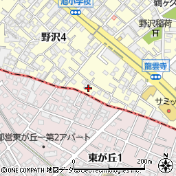 東京都世田谷区野沢4丁目7周辺の地図