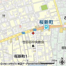 三井のリハウス桜新町センター周辺の地図