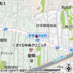 ファミリーマート世田谷新町店周辺の地図