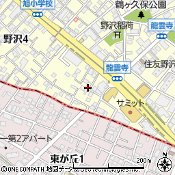 東京都世田谷区野沢4丁目5周辺の地図