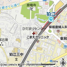 狛江市役所　教育相談室周辺の地図