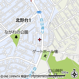 東京都八王子市北野台1丁目38周辺の地図