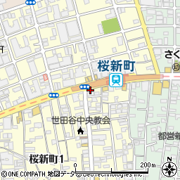カルディコーヒーファーム　桜新町店周辺の地図