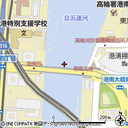 港南大橋周辺の地図