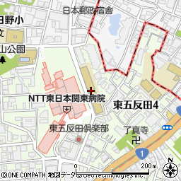 東京医療保健大学　五反田キャンパス周辺の地図