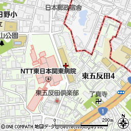 東京医療保健大学　五反田キャンパス周辺の地図