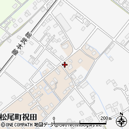 千葉県山武市松尾町祝田25周辺の地図