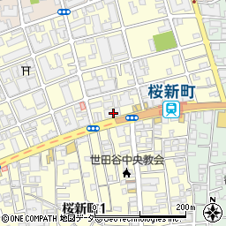 桜新町濱岡ブレストクリニック周辺の地図