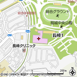 稲城市総合体育館周辺の地図