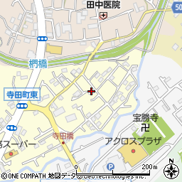 東京都八王子市寺田町43-1周辺の地図