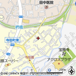 東京都八王子市寺田町72-1周辺の地図