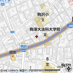 東京都世田谷区駒沢2丁目16-13周辺の地図