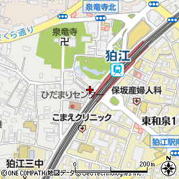 国際空手道連盟玄制流成道会総本部道場周辺の地図