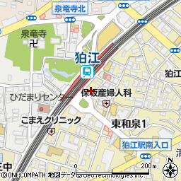 ヤマハミュージックスガナミ狛江センター周辺の地図