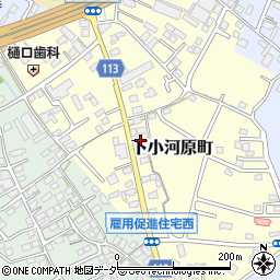 山梨県甲府市下小河原町311周辺の地図