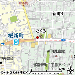 ファミリーマート世田谷新町三丁目店周辺の地図