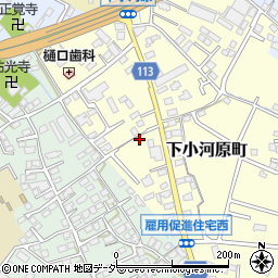 山梨県甲府市下小河原町280周辺の地図