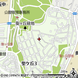 聖ケ丘3丁目36斉藤邸[akippa]駐車場周辺の地図
