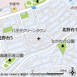 東京都八王子市北野台5丁目8周辺の地図