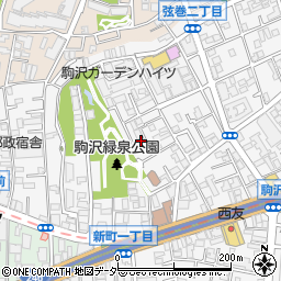 駒沢ハイツ周辺の地図