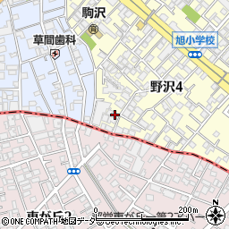 東京都世田谷区野沢4丁目20-25周辺の地図