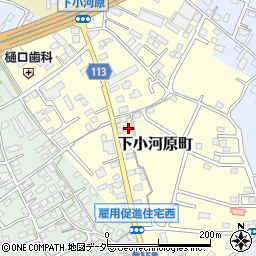 山梨県甲府市下小河原町312周辺の地図