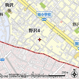 東京都世田谷区野沢4丁目10周辺の地図