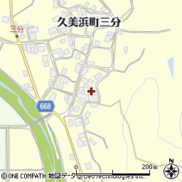 京都府京丹後市久美浜町三分375-2周辺の地図
