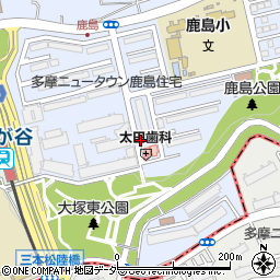 東京都八王子市鹿島周辺の地図