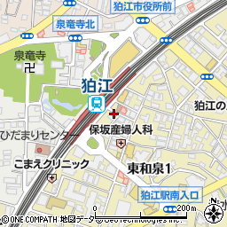 狛江セントラル薬局　２号店周辺の地図
