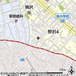 東京都世田谷区野沢4丁目20-23周辺の地図