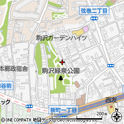 東京都世田谷区駒沢3丁目周辺の地図