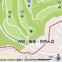 千葉県佐倉市内田・飯塚・宮内入会周辺の地図