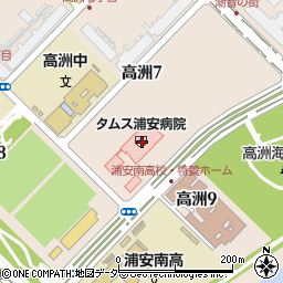 タムス浦安病院（城東桐和会）周辺の地図