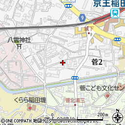 神奈川県川崎市多摩区菅2丁目周辺の地図