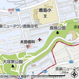 東京都八王子市鹿島3周辺の地図
