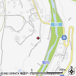 山梨県上野原市鶴川320周辺の地図