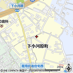 山梨県甲府市下小河原町102周辺の地図