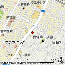 ガスト千葉貝塚店周辺の地図