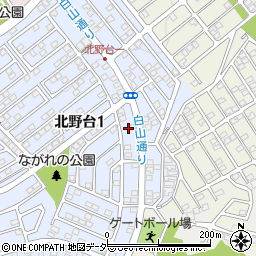 東京都八王子市北野台1丁目35周辺の地図